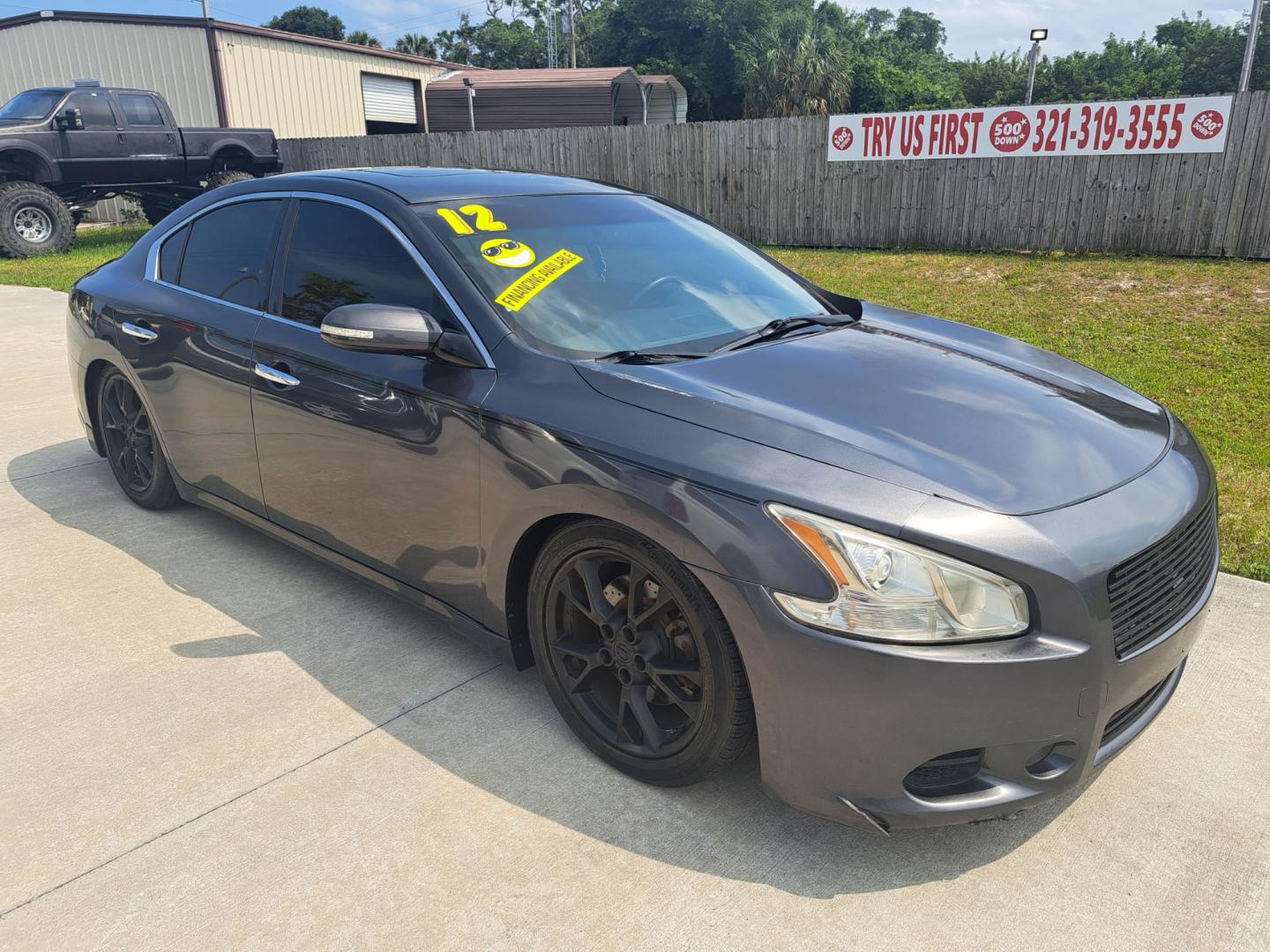 2012 Grey Nissan Maxima (1N4AA5AP7CC) , AUTOMATIC transmission, located at 1181 Aurora Rd, Melbourne, FL, 32935, (321) 241-1100, 28.132914, -80.639175 - Photo#2